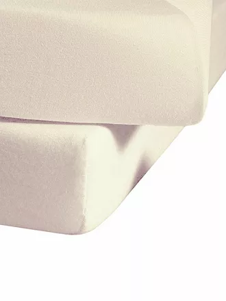 FLEURESSE | Drap-housse en jersey 180x200cm Gris | beige